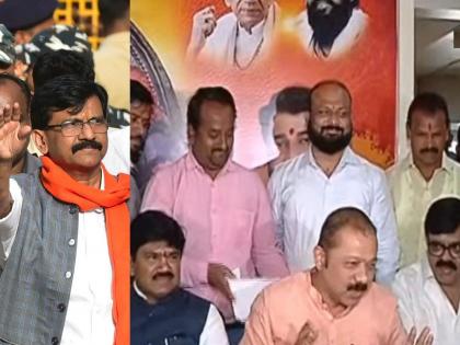 Shiv Sainiks who joined the Shinde group in Nashik made serious allegations against Sanjay Raut | संजय राऊत विकेंडला येतात अन् पैसे घेऊन जातात, शिंदे गटात प्रवेश केलेल्यांचा दावा