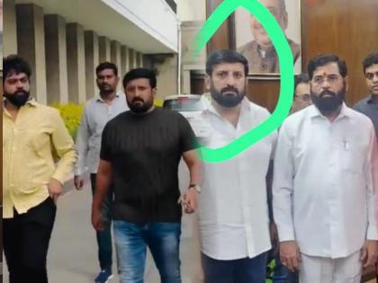 Gangster Nilesh Ghaiwal, who is out on bail, plays 'Reel' in Mantralay; Opponents target CM Eknath Shinde | जामिनावर बाहेर असलेल्या गुंड निलेश घायवाळची मंत्रालयात 'Reel'बाजी; विरोधक संतापले