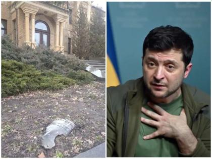 Russia Ukraine War: Rocket fell outside the house of the President of Ukraine, Zelensky claims | Russia Ukraine War: निशाणा चुकला! यूक्रेनच्या राष्ट्रपती भवनाजवळ रशियाचा रॉकेट हल्ला?