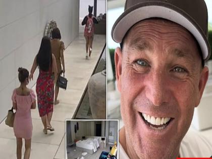 Shane Warne: Four masseuses are seen on CCTV leaving resort where Shane Warne was found | Shane Warne: शेन वॉर्नच्या मृत्युपूर्वीचं CCTV फुटेज समोर; ‘त्या’ ४ महिला काय करत होत्या?