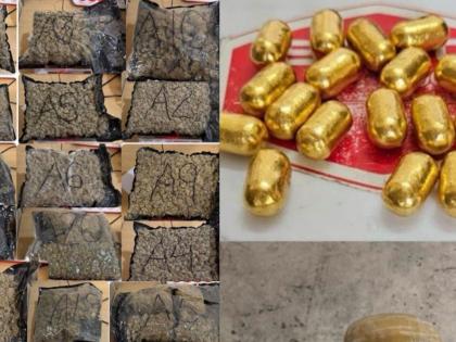 Smuggling of ganja, gold, animals busted at Mumbai airport; 4 arrested so far | मुंबई विमानतळावर गांजा, सोने, प्राण्यांच्या तस्करीचा पर्दाफाश; आतापर्यंत ४ जणांना अटक Smuggling of ganja, gold, animals busted at Mumbai airport; 4 arrested so far | मुंबई विमानतळावर गांजा, सोने, प्राण्यांच्या तस्करीचा पर्दाफाश; आतापर्यंत ४ जणांना अटक