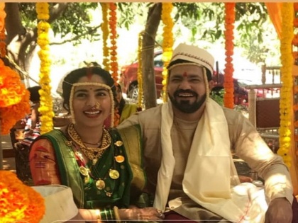 Sakhee Gokhale and Suvrat Joshi's Shubhamang alerts ...!, See the first photo of the wedding | सखी गोखले व सुव्रत जोशी यांचे शुभमंगल सावधान...!, पहा लग्नाचा पहिला फोटो