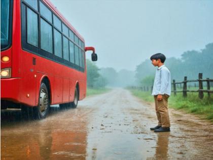Sir! Will a fifth-grade student get off the bus in the pouring rain just because his pass has expired? | साहेब ! पाचवीतील विद्यार्थ्याचा पास संपला म्हणून त्यास भर पावसात बसमधून खाली उतरणार का? Sir! Will a fifth-grade student get off the bus in the pouring rain just because his pass has expired? | साहेब ! पाचवीतील विद्यार्थ्याचा पास संपला म्हणून त्यास भर पावसात बसमधून खाली उतरणार का?