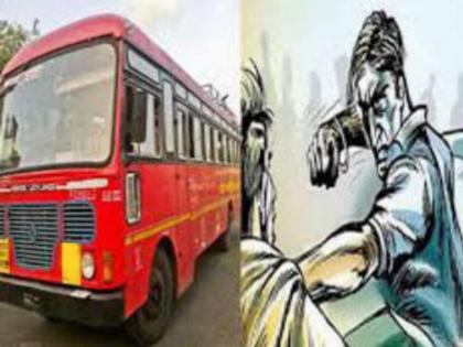 hitting to ST bus driver for no chance given to 'overtake' | ‘ओव्हरटेक’ करू न दिल्याने एसटी बस चालकास मारहाण