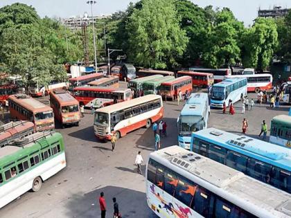 Maratha reservation agitation: Chhatrapati Sambhajinagar to Beed, Solapur, Tuljapur ST bus service suspended due to set fire | मराठा आरक्षण आंदोलन: छत्रपती संभाजीनगरहून बीड, सोलापूर, तूळजापूर बससेवा ठप्प