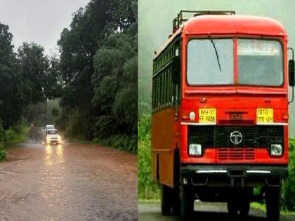 65 rounds of ST canceled in Kolhapur district due to rain | पावसाचा फटका; कोल्हापूर जिल्ह्यात एसटीच्या ६५ फेऱ्या रद्द, किती उत्पन्न बुडाले.. जाणून घ्या