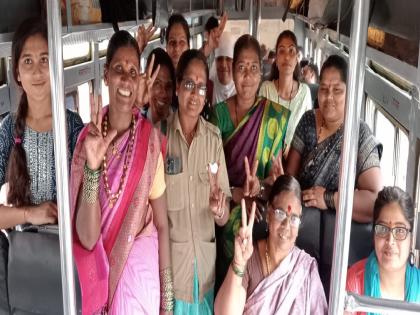 2900 women in Sangli full travel in half ticket, A large crowd of women at the bus station | सांगलीत पहिल्याच दिवशी २९०० महिलांचा अर्ध्या तिकिटात फुल्ल प्रवास, बसस्थानकात महिलांची मोठी गर्दी 