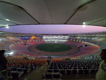 Take a first look at the world's largest Motera Stadium ... | जगातील सर्वात मोठ्या MoteraStadiumचा पाहा फर्स्ट लूक...