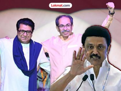 Tamil Nadu CM MK Stalin has extended his support to Uddhav and Raj Thackeray on the Hindi issue | "भाजपची दुसऱ्यांदा माघार, केंद्राकडे राज यांच्या प्रश्नांची उत्तरे नाहीत"; स्टॅलिन यांचा ठाकरेंना पाठिंबा Tamil Nadu CM MK Stalin has extended his support to Uddhav and Raj Thackeray on the Hindi issue | "भाजपची दुसऱ्यांदा माघार, केंद्राकडे राज यांच्या प्रश्नांची उत्तरे नाहीत"; स्टॅलिन यांचा ठाकरेंना पाठिंबा