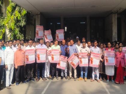 Preparation of strike of employees in Satara for demand of old pension | जुनी पेन्शन: साताऱ्यात कर्मचाऱ्यांची संपाची पूर्वतयारी; घोषणाबाजीने जिल्हा परिषद दणाणून सोडली