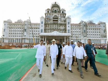 Telangana's new secretariat Dr. Name of Babasaheb Ambedkar; Inaugurated by Chief Minister | तेलंगणाच्या नवीन सचिवालयाला डॉ. बाबासाहेब आंबेडकरांचे नाव; मुख्यमंत्र्यांच्या हस्ते उद्धाटन