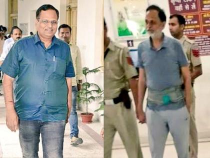 Former AAP Minister Satyendra Jain's health deteriorated; CM Kejriwal criticizes BJP while sharing photo, says | माजी मंत्री सत्येंद्र जैन यांची प्रकृती बिघडली; फोटो शेअर करत CM केजरीवालांची भाजपवर टीका, म्हणाले...