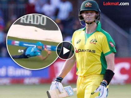 England vs Australia, 3rd ODI Steve Smith Gives A Helpless Look As Brydon Carse Grabs A Stunning Catch Watch Video | स्मिथचा एकदम परफेक्ट पुल शॉट! पण Brydon Carse च्या अप्रतिम झेलमुळं खेळच खल्लास (VIDEO)