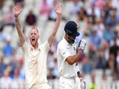 India vs England 1st Test: Ben Stokes celebrates his wicket's century | India vs Englad 1st Test: बेन स्टोक्सने साजरे केले बळींचे शतक