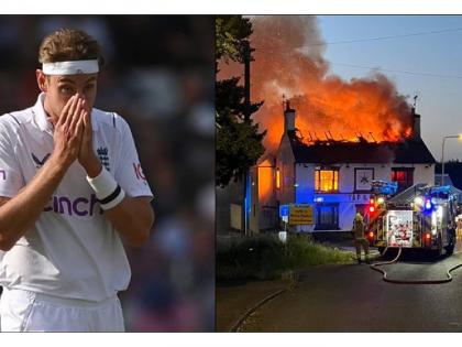 Pub Co-Owned by England Seamer Stuart Broad Ravaged by Fire, pacer says 'it hurts right now' | स्टुअर्ट ब्रॉडला मिळाली वाईट बातमी; त्याच्या पबला भीषण आग, संपूर्ण इमारत झाली खाक! 