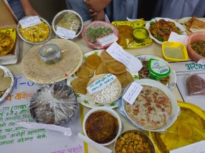 Mumbai: The students of Swami Muktanand High School made a hearty meal | Mumbai: स्वामी मुक्तानंद हायस्कूल च्या विद्यार्थ्यांनी बनविले भरड धान्याचे पदार्थ 