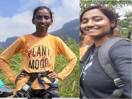 Shubhangi Patil and Divyang Kajal Kamble climb on Bhairavgad, a very difficult climb | शुभांगी पाटील आणि दिव्यांग काजल कांबळेची भैरवगडावर स्वारी, अत्यंत अवघड शिखरावर चढाई