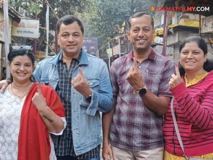 Late night home from work and early morning voting! Subodh Bhave's Phaltan-Pune-Phaltan journey to vote | रात्री उशिरा कामावरुन घरी अन् सकाळी लवकर मतदान! एक मत देण्यासाठी सुबोध भावेचा फलटण-पुणे-फलटण प्रवास