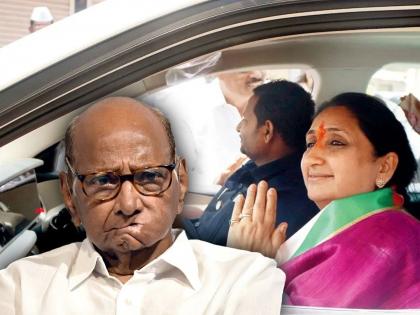 Big News Sunetra Pawar in Modi Bagh for the first time after becoming an MP to meet Sharad Pawar | मोठी बातमी: खासदार झाल्यानंतर सुनेत्रा पवार पहिल्यांदाच मोदीबागेत; शरद पवारांची भेट घेतली?