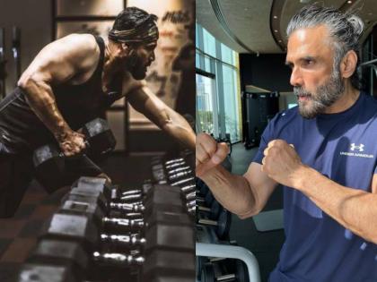 suniel shetty reveals secret behind his fitness says his positive attitude towards life | Suniel Shetty : सुनील शेट्टीच्या फिटनेस मागचं रहस्य काय? म्हणाला, "जिम अन् योगाशिवाय मी...."