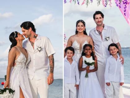 Sunny Leone Husband Daniel Weber Renew Vows In Maldives | सनी लिओनीने पुन्हा केलं लग्न, मुलांच्या साक्षीने घेतली शेवटपर्यंत साथ निभावण्याची शपथ