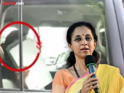 Maharashtra Election 2024- Strategy of Sharad Pawar! Who is person who hides his face in Supriya Sule car? | मोदी बागेत रणनीती! सुप्रिया सुळेंच्या कारमध्ये चेहरा लपवणारा 'ती' व्यक्ती कोण?