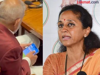MP Supriya Sule demanded the resignation of Manikrao Kokate from Chief Minister Devendra Fadnavis | "राज्याला भिकारी म्हणून त्यांनी कळस गाठलाय"; कोकाटेंच्या राजीनाम्यासाठी सुप्रिया सुळेंची CM फडणवीसांना विनंती MP Supriya Sule demanded the resignation of Manikrao Kokate from Chief Minister Devendra Fadnavis | "राज्याला भिकारी म्हणून त्यांनी कळस गाठलाय"; कोकाटेंच्या राजीनाम्यासाठी सुप्रिया सुळेंची CM फडणवीसांना विनंती