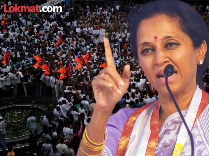 marathi morcha at mira road Who forced Hindi language Supriya Sule named Ajit Pawar and Eknath Shinde and said BJP is responsible | हिंदी भाषेची सक्ती कुणी केली? अजित पवार आणि एकनाथ शिंदेंचं नाव घेत सुप्रिया सुळे म्हणाल्या... marathi morcha at mira road Who forced Hindi language Supriya Sule named Ajit Pawar and Eknath Shinde and said BJP is responsible | हिंदी भाषेची सक्ती कुणी केली? अजित पवार आणि एकनाथ शिंदेंचं नाव घेत सुप्रिया सुळे म्हणाल्या...
