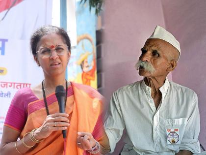 NCP Supriya Sule slams Sambhaji Bhide Over his statement on woman | Supriya Sule : "तू लाव टिकली, परंपरेच्या बाजारात अक्कल आम्ही विकली"; सुप्रिया सुळेंचं संभाजी भिडेंवर टीकास्त्र