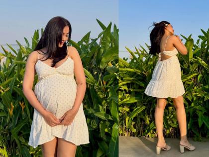 कुणीतरी येणार गं! सर्वांची लाडकी अभिनेत्री ३७ व्या वर्षी होणार आई, पांढऱ्या ड्रेसमध्ये केलेलं मॅटर्निटी फोटोशूट चर्चेत