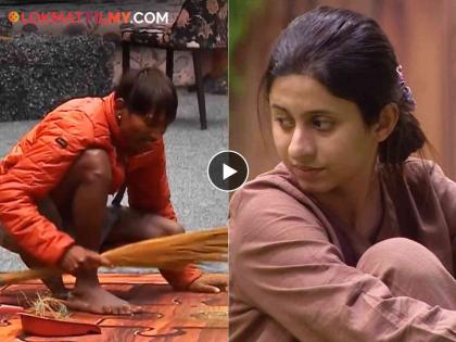 bigg boss marathi 5 ankita walawalkar gets emotional after see suraj chavan doing house duty | 'बिग बॉस'च्या घरात सूरजला कचरा काढताना पाहून अंकिताला वाटलं वाईट, म्हणाली, "त्याला गेम नाही कळला पण..."