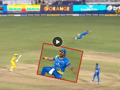 An absolute stunner catch by Suresh Raina in Road Safety World Series, he's still so good in that department, CSK post Video  | Suresh Raina : सुरेश रैनाने टिपला अफलातून झेल, ताज्या झाल्या जुन्या आठवणी; CSK ने पोस्ट केला Video 