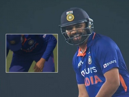 Suryakumar Yadav saluted IND vs BAN captain Rohit Sharma for coming to play despite his arm injury | IND vs BAN: बोटाला पट्टी तरी गडी खंबीर! रोहित शर्माला मैदानावर पाहून भारतीयांना आला धीर; सूर्याचा कडक सॅल्यूट