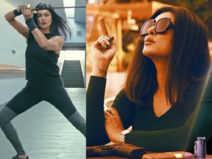 Sushmita sen action mode on gave action scenes with sword for arya season 3 | हार्टअटॅकमधून सावरताच सुश्मिताचा अ‍ॅक्शन मोड ऑन, हातात तलवार घेत दिले जबरदस्त सीन्स; Video व्हायरल