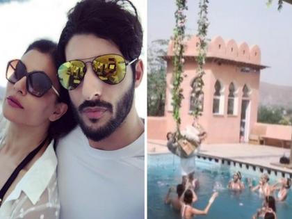 Sushmita Sen boyfriend rohman shawl shared a video falling on swimming pool | Video : झोपाळ्याची दोरी तुटली अन्...! सुश्मिताच्या बॉयफ्रेन्डची अशी झाली फजिती