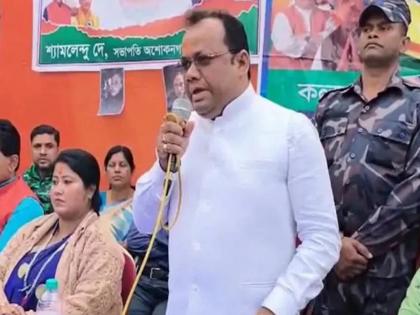 west bengal news | bjp mla Swapan Majumdar threatens to burn down police station | वागणूक बदला अन्यथा पोलीस स्टेशन पेटवून देऊ... भाजप आमदाराची पोलीस अधिकाऱ्यांना थेट धमकी