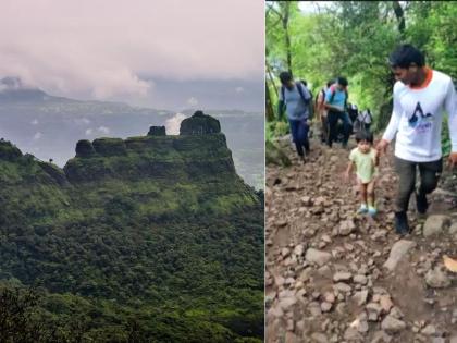 Bhimashankar traking by Keshavi Macchi; Just two years and 10 months old | ‘काय झाडी, काय डोंगर, काय प्राणी.. सर्व मस्तच!’ अवघे दोन वर्षे १० महिन्यांचे वय; चिमुकल्या केशवीकडून भीमाशंकरची चढाई 