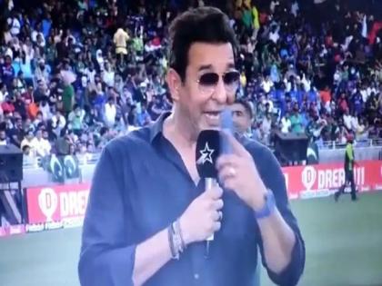 T20 Asia Cup 2022 Ind vs Pak Highlight Wasim Akram left fuming by broadcaster's error in todays match, watch video | Asia Cup 2022 Ind vs Pak: सामन्यापूर्वी पाकिस्तानचा संघ चुकीचा दाखवल्यावर अक्रम भडकला; संतप्त प्रतिक्रिया व्हायरल