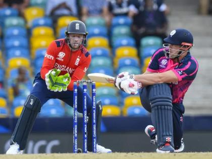 T20 World Cup 2024 ENG vs SCO Rain cancels match between England and Scotland  | ENG vs SCO : पावसानं इंग्लंडला वाचवलं! नवख्या स्कॉटलंडनं गतविजेत्यांचा उडवला 'जोस'