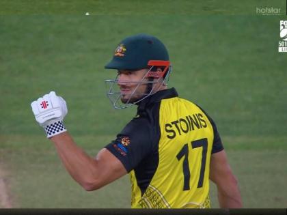 T20 World Cup, AUS vs SL : Marcus Stoinis has the fastest fifty as an Australian in T20i history, he scored 59* runs in 18 ball with 4 fours & 6 sixes, Australia beat Sri Lanka by seven wickets in Perth. | T20 World Cup, AUS vs SL : Marcus Stoinis चं वादळ घोंगावलं, १० चेंडूंत कुटल्या ५२ धावा! इतिहास घडवून ऑस्ट्रेलियाला मिळवून दिला विजय 