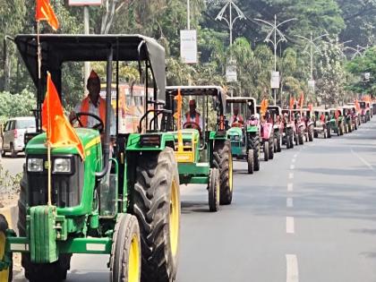 Tanker rally in Satara to support Maratha reservation | मराठा आरक्षणास पाठिंबा देण्यासाठी साताऱ्यात टँक्टर रँली