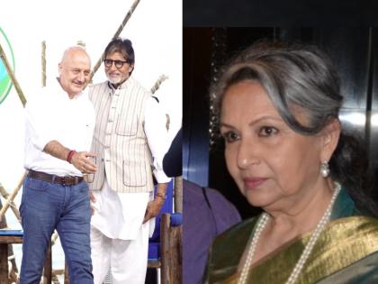 senior actress Sharmila Tagores displeasure regarding strong roles going to amitabh bachchan anupam | अमिताभ बच्चन, अमुपम खेर यांच्यासाठी खास स्क्रीप्ट अन् आम्हाला...', ज्येष्ठ अभिनेत्री शर्मिला टागोर यांची नाराजी