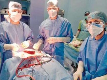 Worlds 1st baby with bony tail in thoracic region fine after 3 surgeries | शेपटीसह जन्माला आलं बाळ; प्रसुती करणारे डॉक्टरही चक्रावले