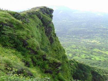 Two people rushed to the spot and asked to take a photo of Raigad | फोटो काढायला सांगून रायगडच्या टकमक टोकावरुन दोन जणांनी मारली उडी