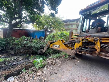 talgaon panchayat pre monsoon work has been speeded up | ताळगाव पंचायततर्फे मॉन्सूनपूर्व कामांना वेग, अनेक प्रभागातील गटारांची झाली साफसफाई 