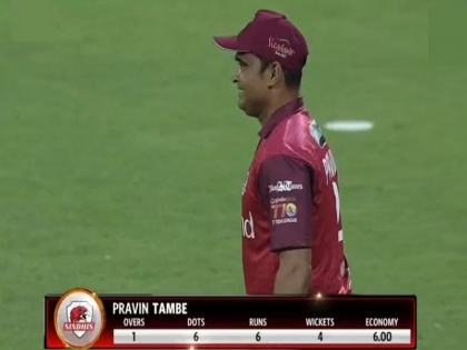T10 League: In the first over, Praveen Tambe out Gayle with a hat-trick | T10 League: पहिल्याच षटकात प्रवीण तांबेने साजरी केली हॅट्ट्रिक