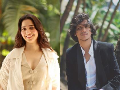 Tamannaah Bhatia vijay varma rumoured couple meet again in award show watch video here | भरकार्यक्रमात एकमेकांना मारली मिठी, डेटिंगच्या चर्चेदरम्यान पुन्हा भेटले तमन्ना भाटिया-विजय वर्मा