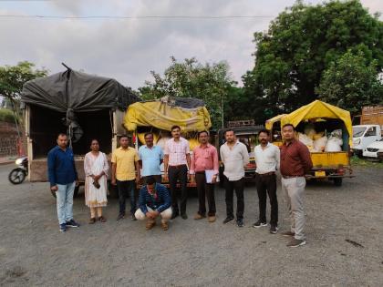 Police seized illegal stock of rice, rice and four vehicles worth Rs 16 lakh 59 thousand | पोलिसांनी पकडला तांदळाचा अवैध साठा, तांदूळ आणि चार वाहनांसह १६ लाख ५९ हजारांचा ऐवज जप्त