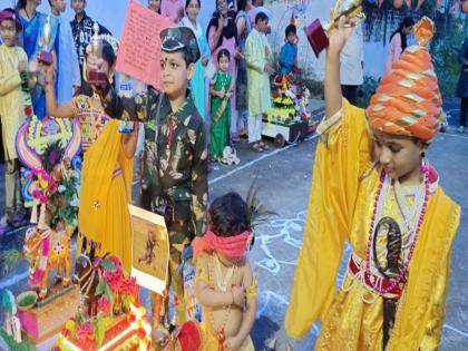 tanha pola is celebrated with enthusiasm in mahapushp society | महापुष्प सोसायटीत तान्हा पोळा उत्साहात साजरा 