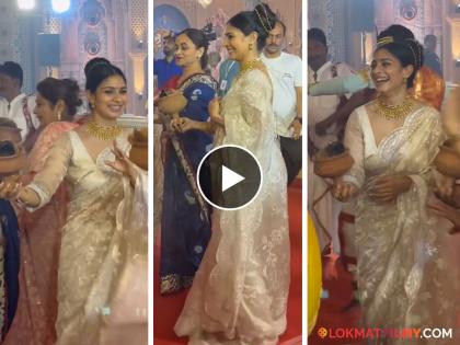 Bollywood actress tanisha mukharjee enjoyed durga puja dance in pandal video viral | बंगाली थाटात नृत्य करुन दुर्गापूजेत रमली बॉलिवूड अभिनेत्री, व्हिडिओ होतोय व्हायरल